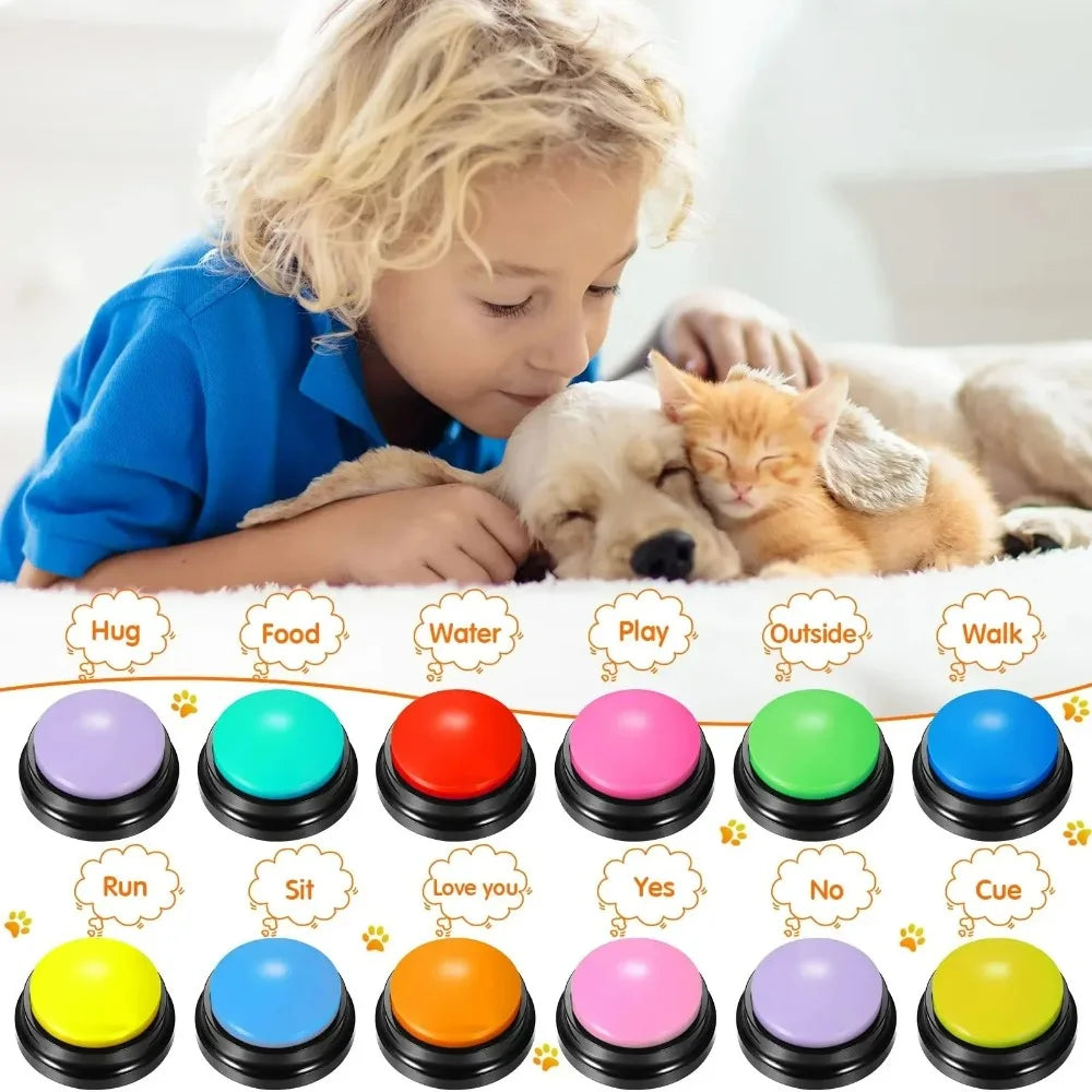 Dog Voice Recording Communication Buttons-8PCS
